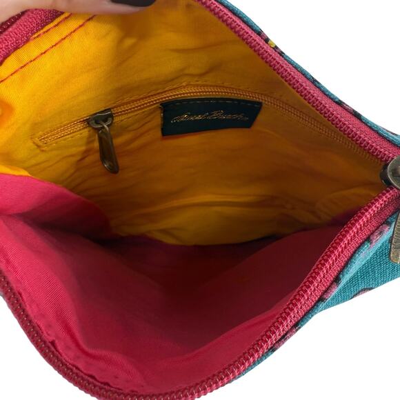 Laurel Burch Cross Body Bag NEW Cat Art To Wear Green Purse 9.5 x 12 in Cat Lady - Picture 9 of 11